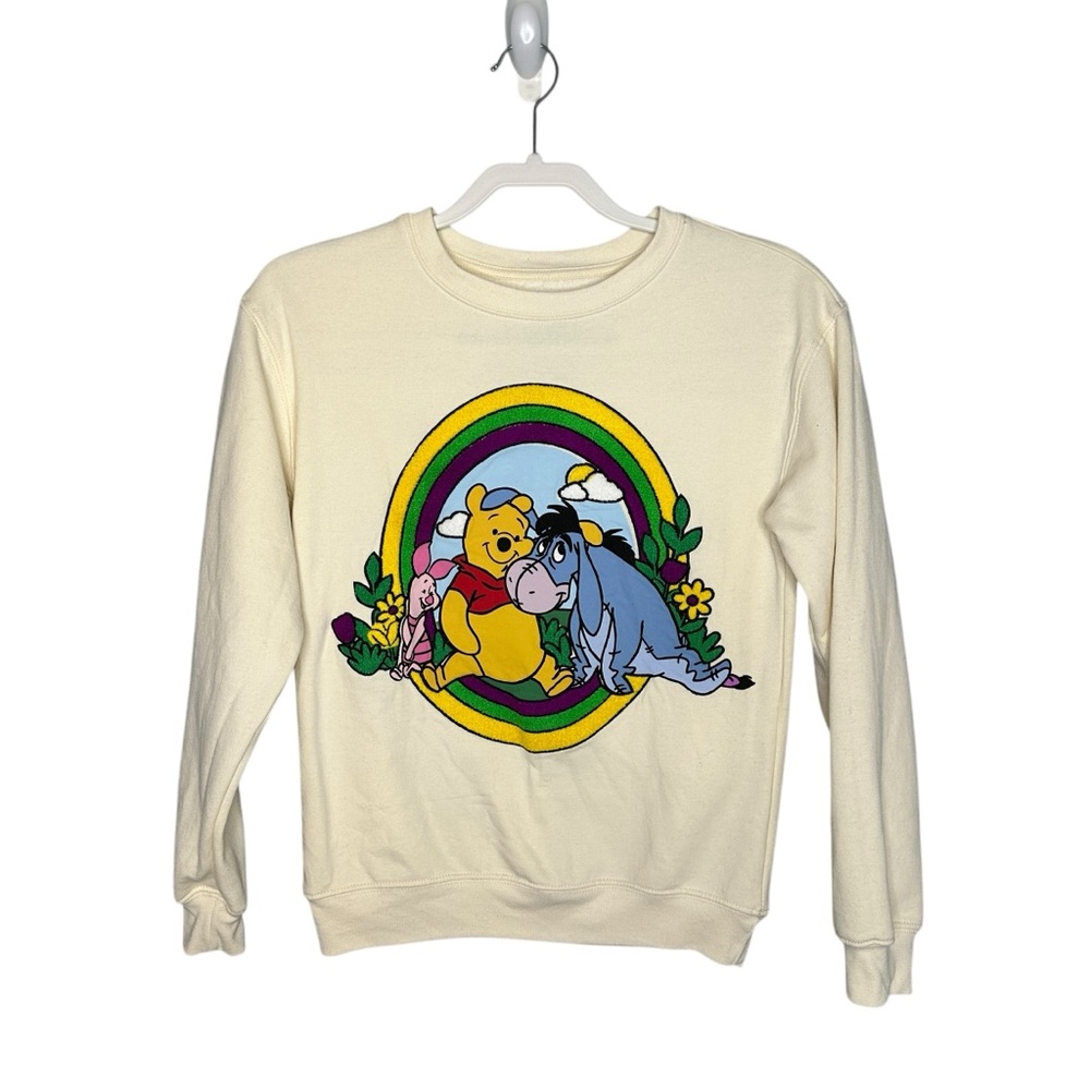 Disney Cream Winnie the Pooh Sweatshirt Size XS